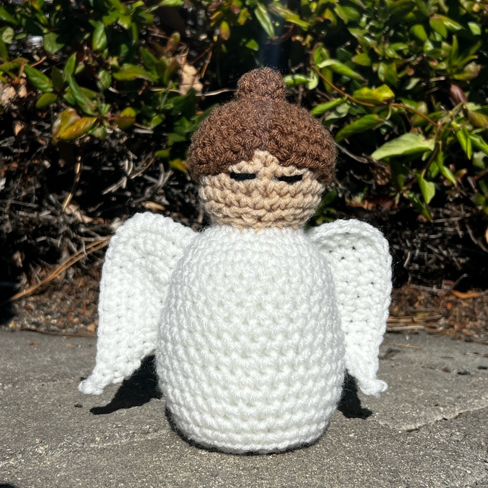 Hand Crocheted Hope the Everlasting Angel Plushie Stuffed Animal!